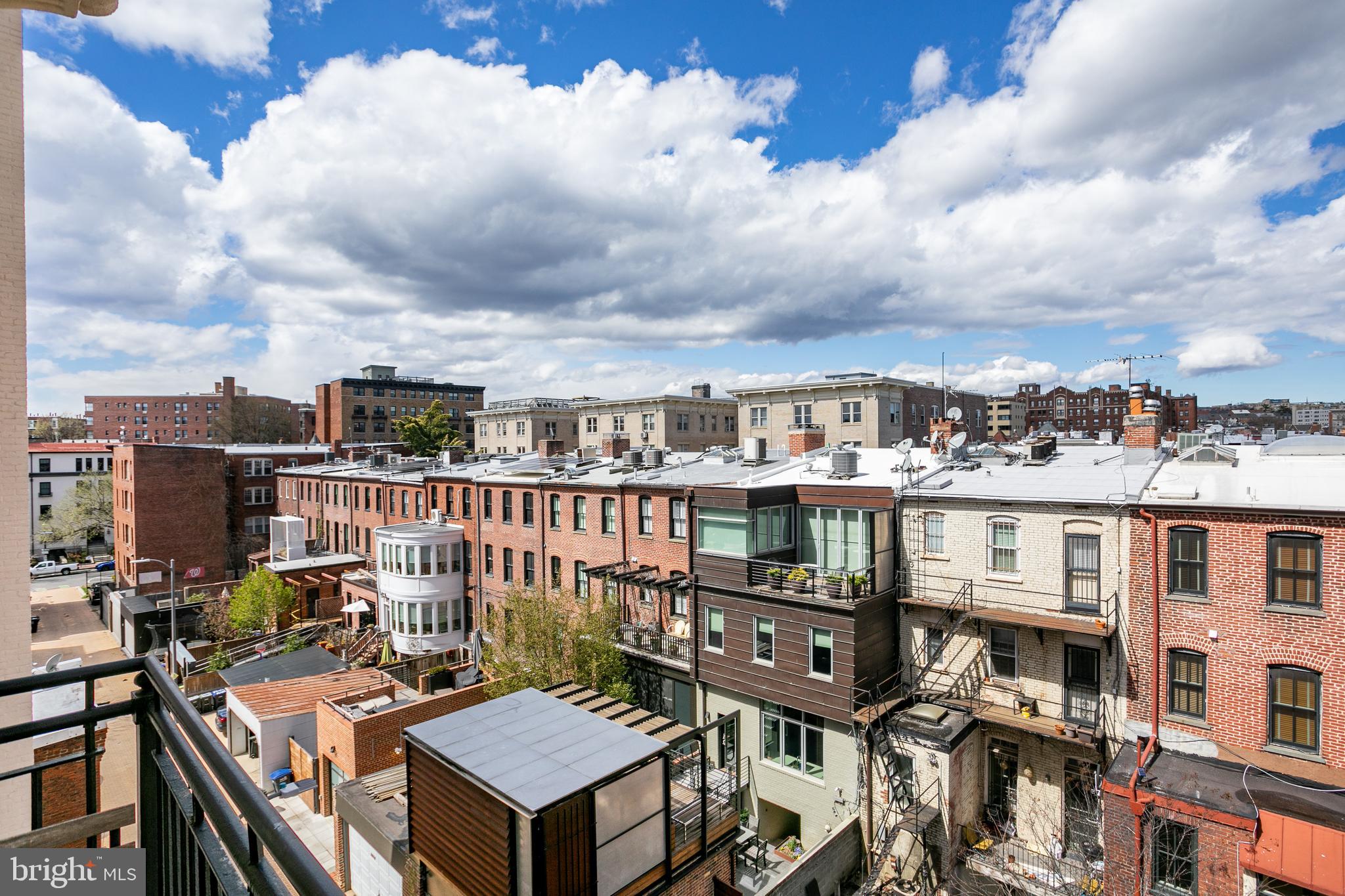 1619 R Street Northwest, Unit 404 Washington, DC 20009 - Photo 17 of 24 a view of a balcony with city view