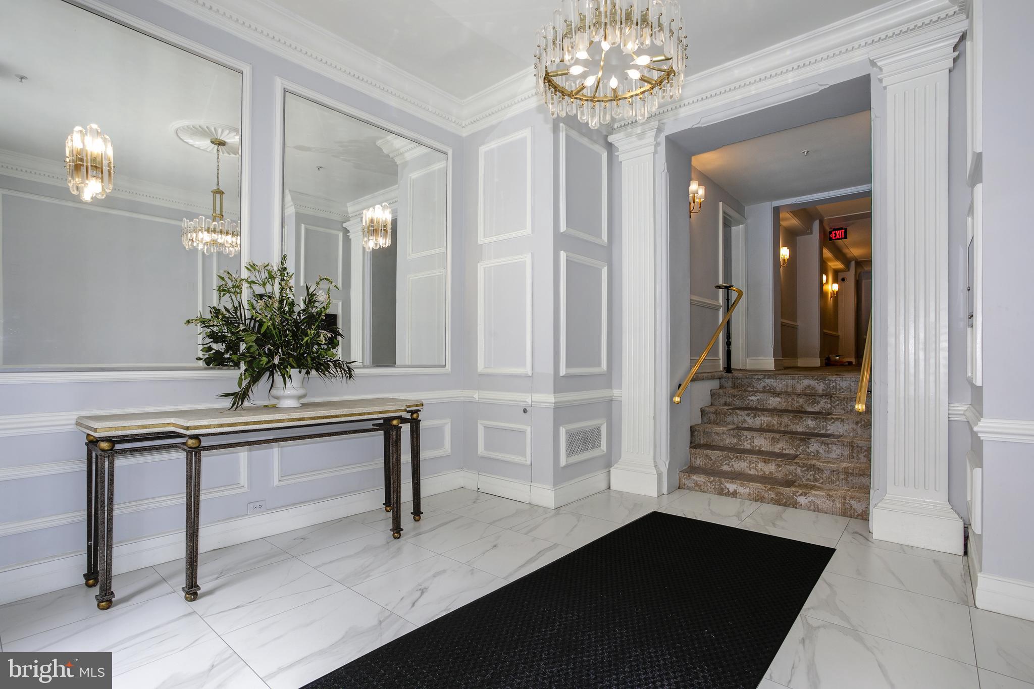 1619 R Street Northwest, Unit 404 Washington, DC 20009 - Photo 20 of 24 a view of a hallway view with living room