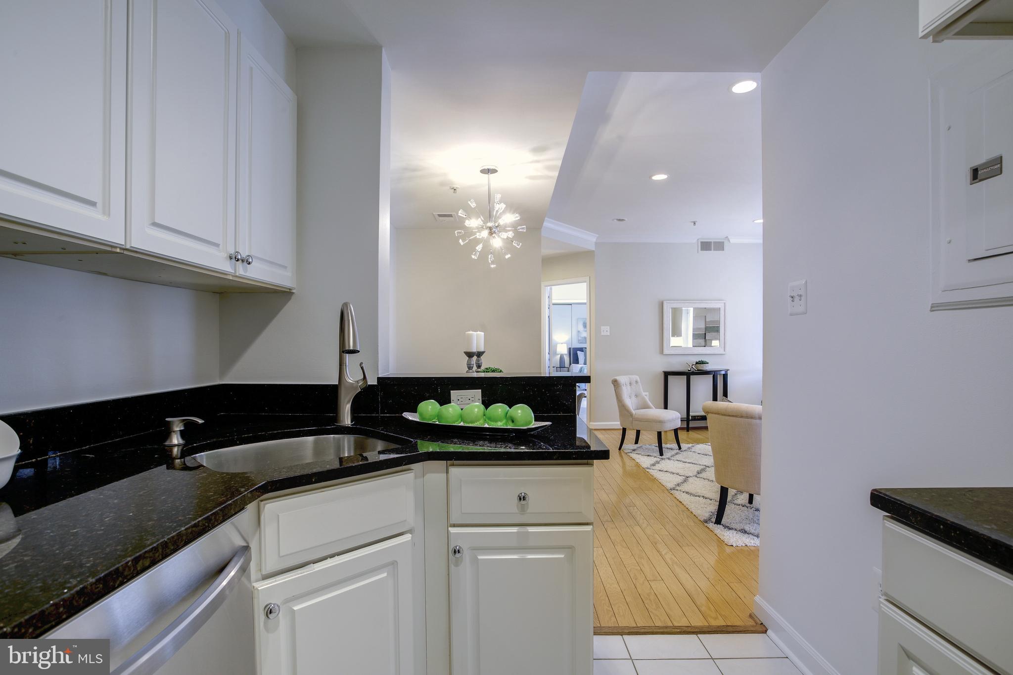 1619 R Street Northwest, Unit 404 Washington, DC 20009 - Photo 8 of 24 a kitchen with sink and cabinets