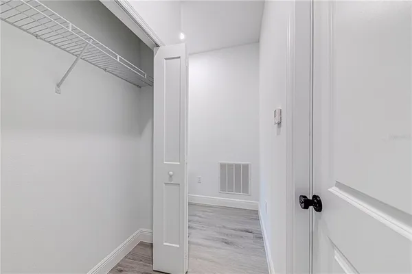 a view of a walk in closet