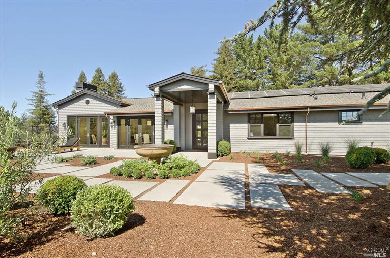 67 Ridgecrest Road Kentfield, CA 94904 - Photo 1 of 1 a front view of a house with a yard and potted plants