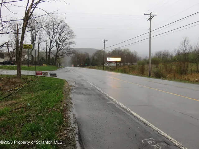 a view of a street from a building