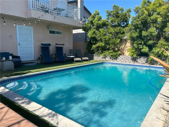a view of a house with pool