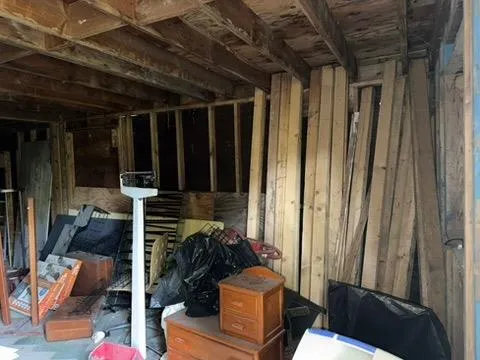 a view of storage and utility room