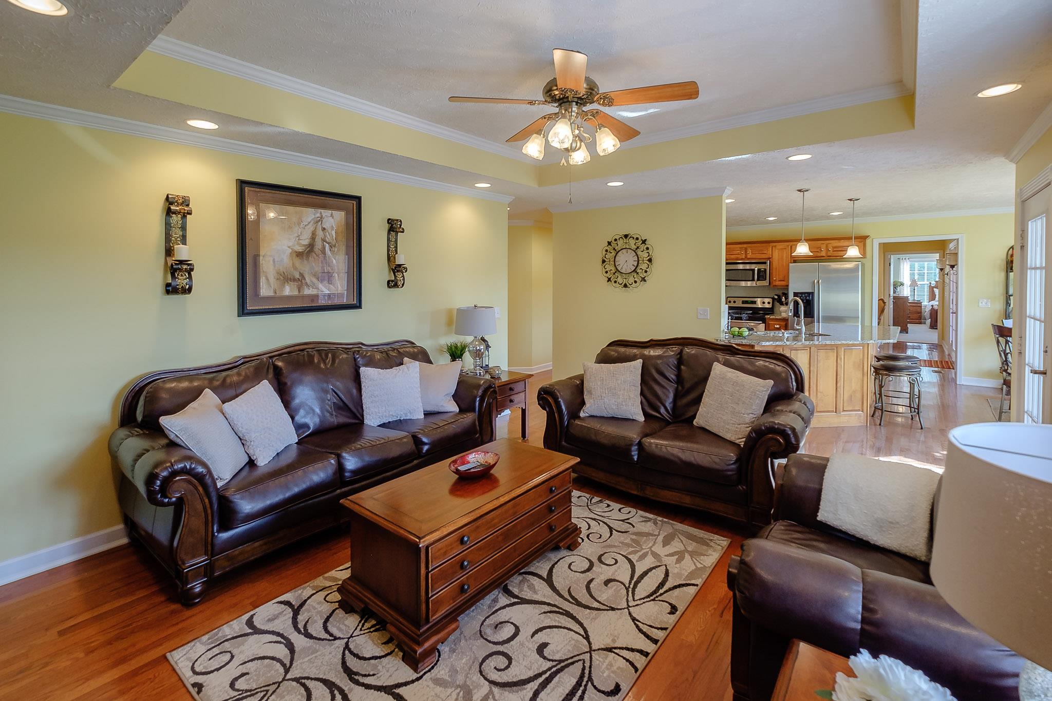 329 Urban Farms Road Manchester, TN 37355 - Photo 17 of 29 a living room with furniture and a chandelier