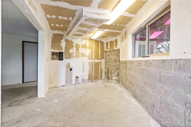 a car parked in a parking garage