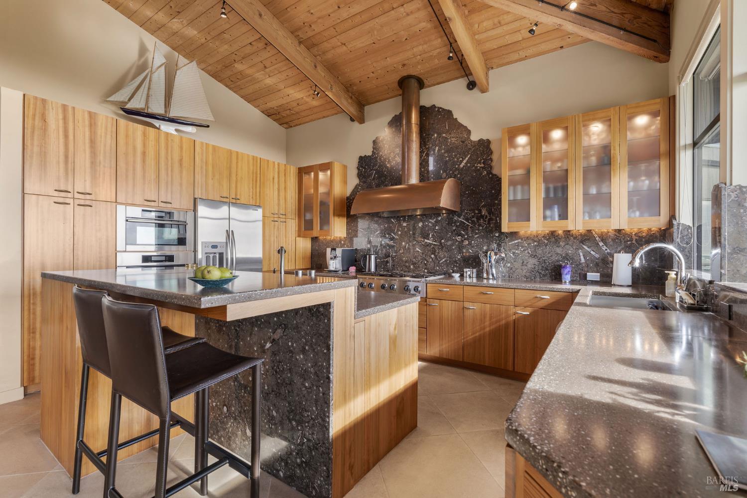 40445 Tide Pool The Sea Ranch, CA 95497 - Photo 20 of 75 a large white kitchen with a large window