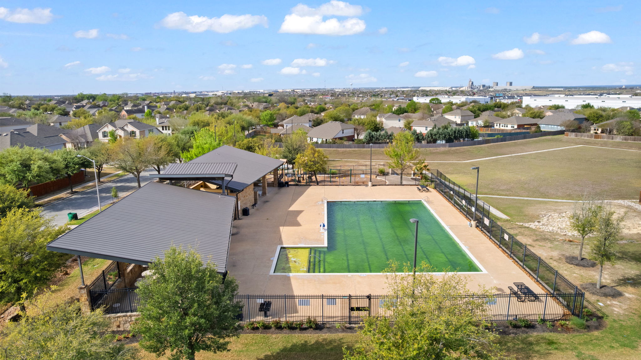 482 Travertine Trail Buda, TX 78610 - Photo 32 of 40 an aerial view of a house with a yard
