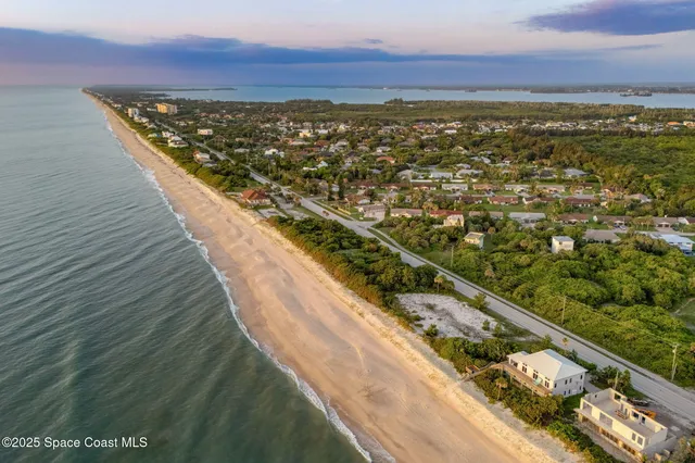 a view of an ocean beach