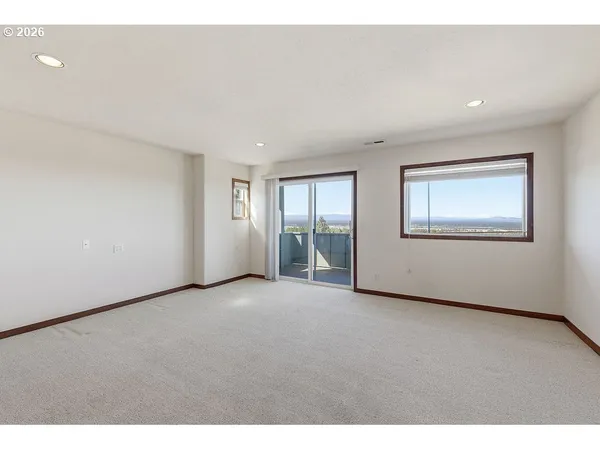 a view of city from a balcony