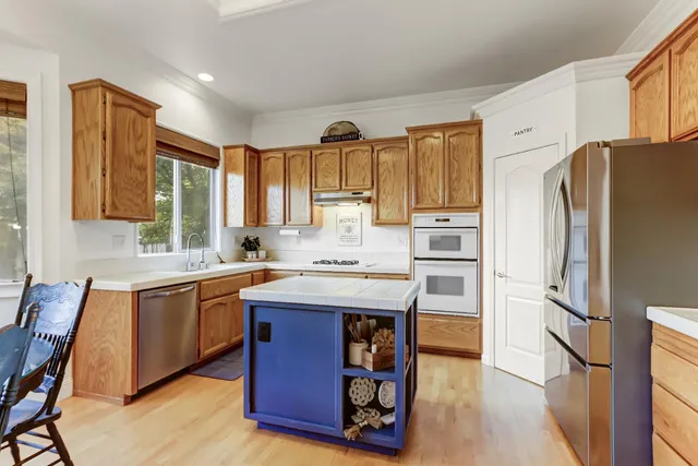a close view of a utility room