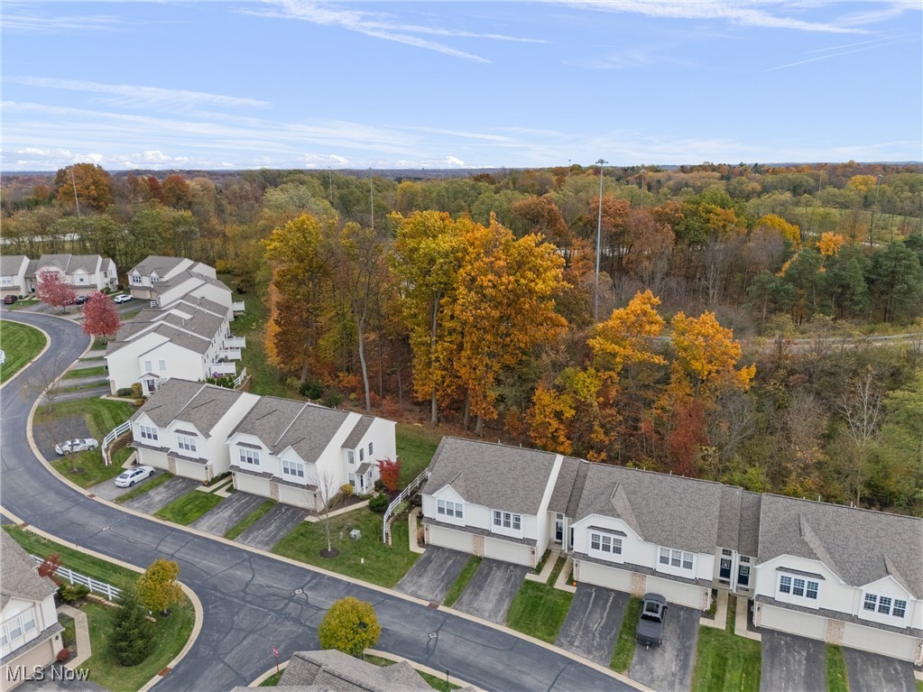 4038 Gardiner Run Akron, OH 44321 - Photo 34 of 38 Aerial perspective of suburban area featuring a forest