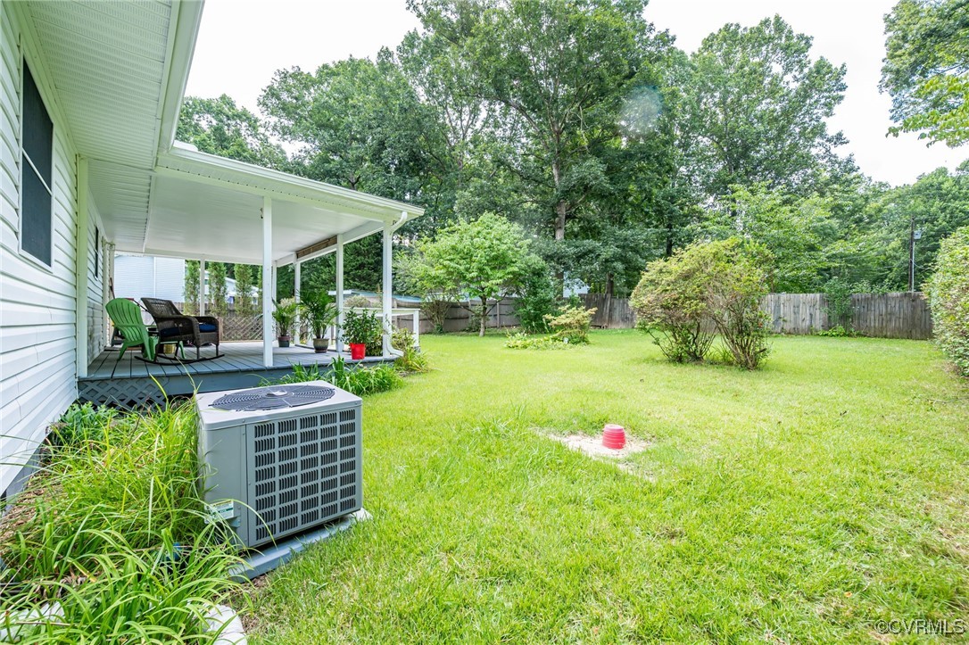184 Fox Road Gum Spring, VA 23065 - Photo 21 of 27 a view of a house with backyard and sitting area