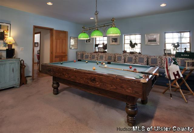 895 Buck Road Stone Ridge, NY 12484 - Photo 14 of 22 a room with furniture pool table and window