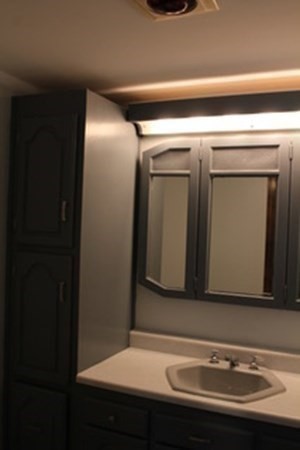 30 Birchmeadow Road Amesbury, MA 01913 - Photo 15 of 26 a bathroom with a sink and a mirror