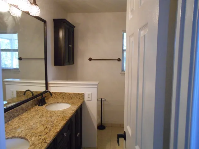 a close view of bathroom