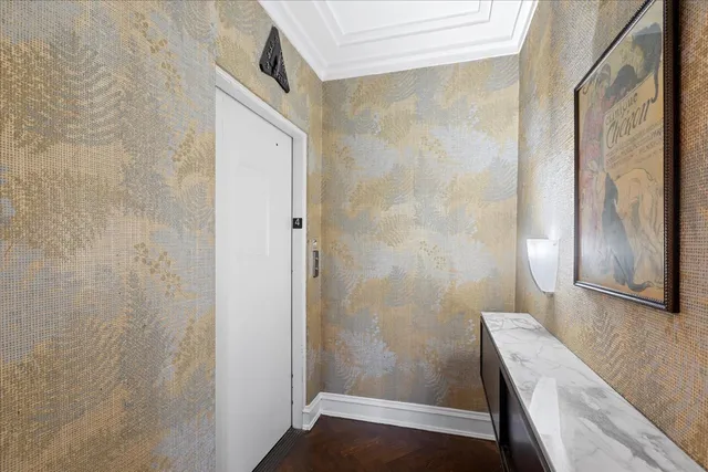 a bathroom with a granite countertop shower and a sink