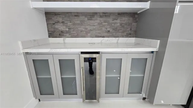 a view of wooden door