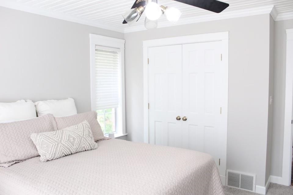 440 Stewart Road Eads, TN 38028 - Photo 16 of 25 Bedroom with ceiling fan, crown molding, carpet, and a closet