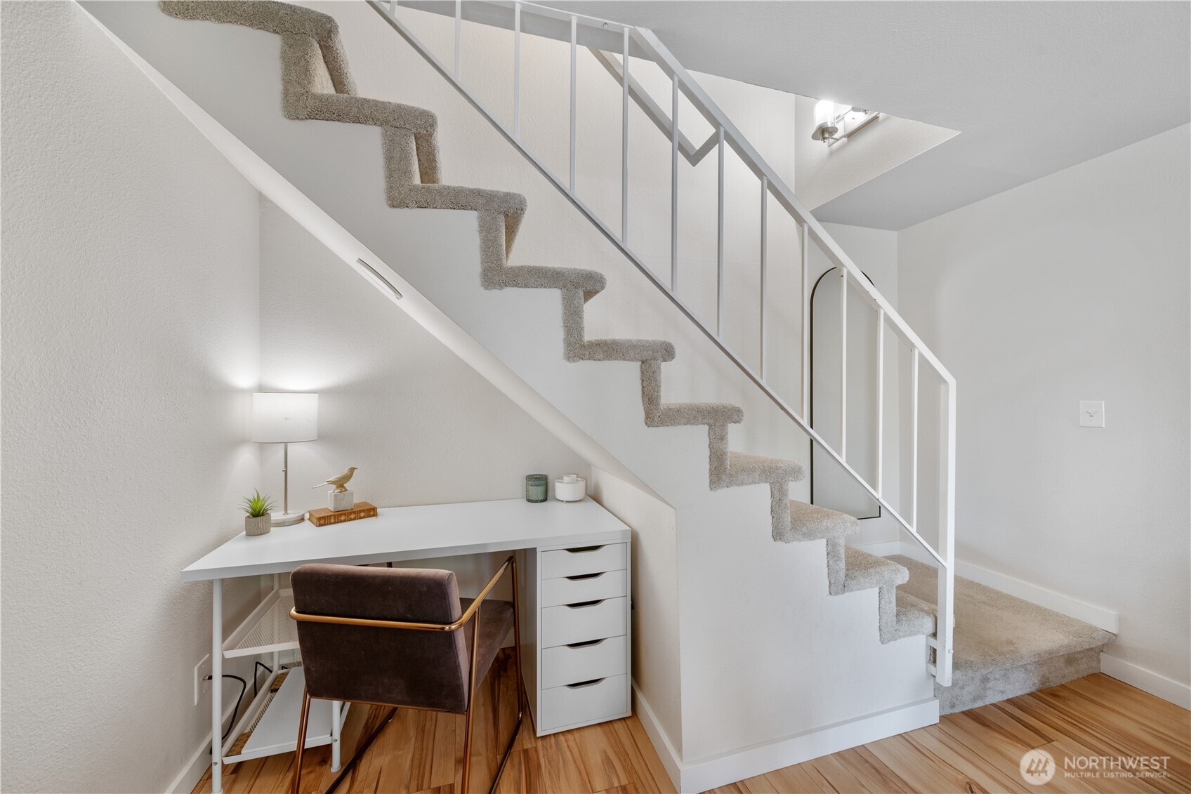1529 201st Place Southeast, Unit 12C Bothell, WA 98012 - Photo 13 of 27 a view of entryway and hall with wooden floor