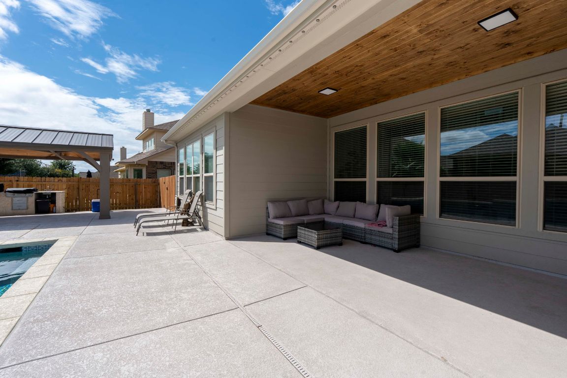 3301 Falconers Way Pflugerville, TX 78660 - Photo 7 of 39 View of patio / terrace featuring an outdoor hangout area and an outdoor pool