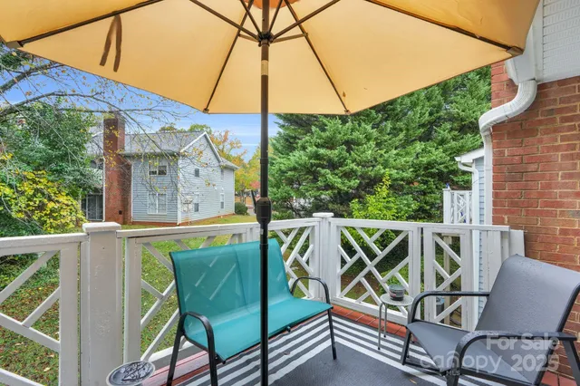 a view of an outdoor sitting area