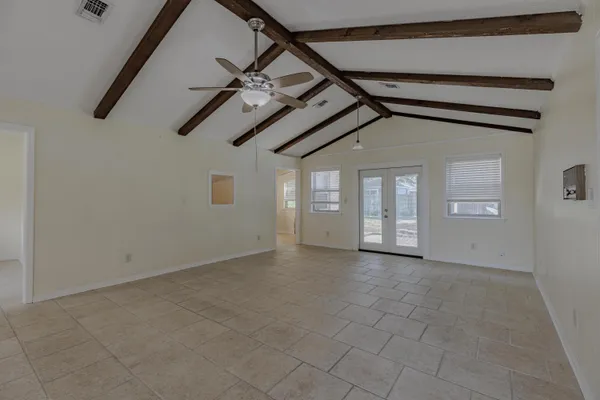 a view of an empty room