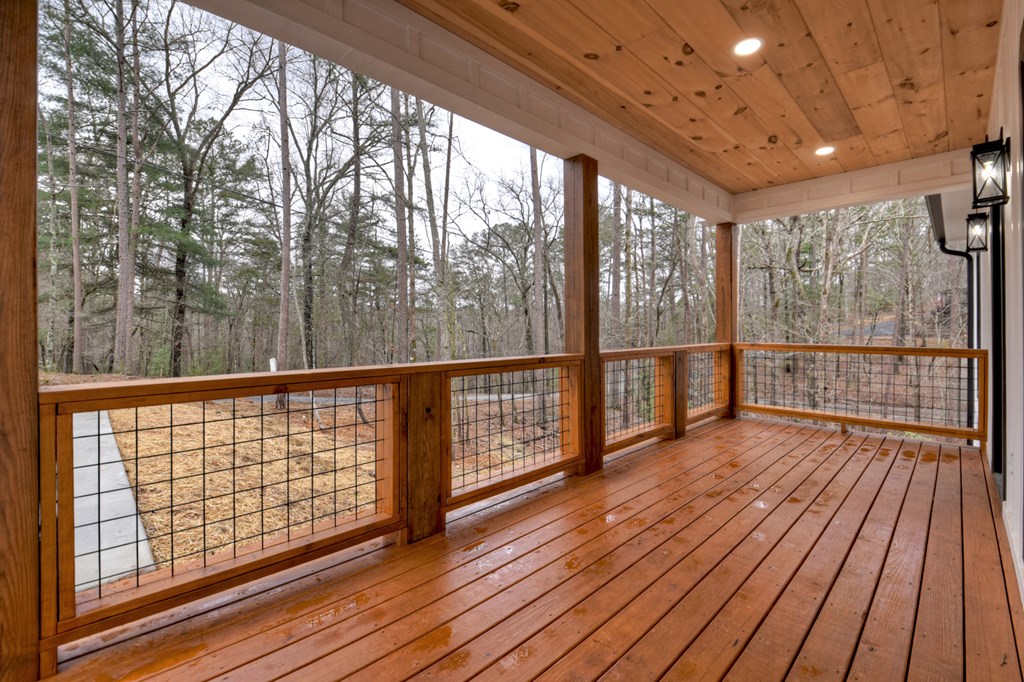 76 Cypress Circle Ellijay, GA 30540 - Photo 5 of 35 a view of deck with wooden floor