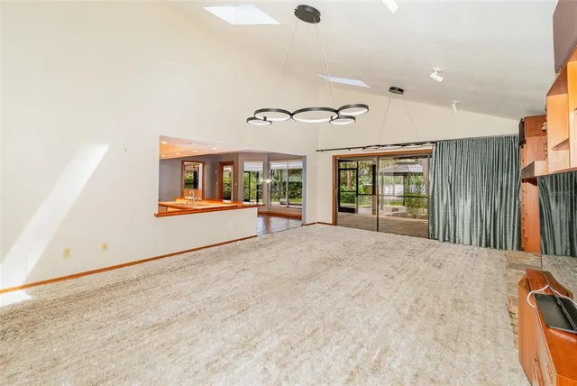 a view of an empty room