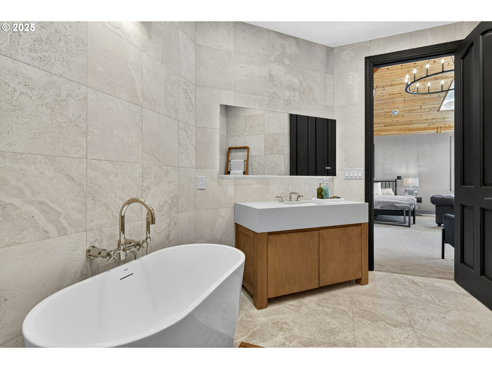 32520 Northeast Corral Creek Road Newberg, OR 97132 - Photo 19 of 48 a bathroom with a sink double vanity and a mirror