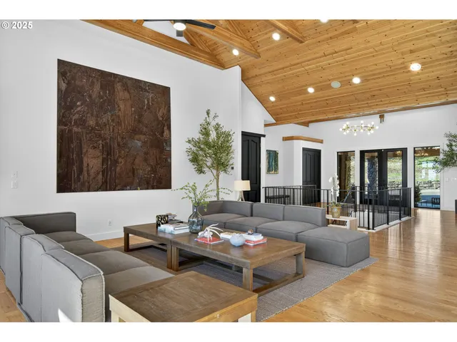 a living room with furniture and window