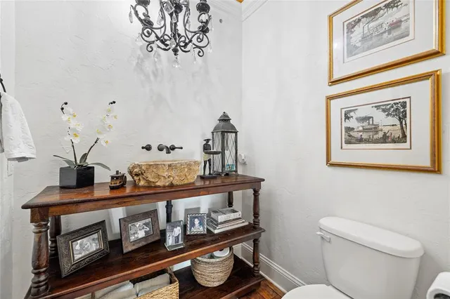 a balcony with furniture