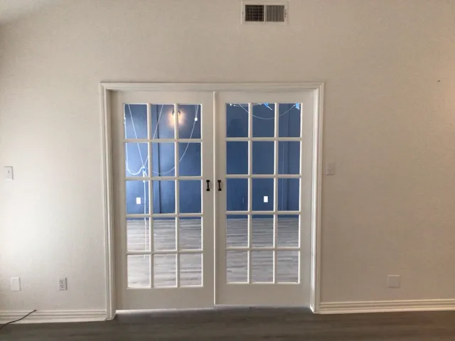 a view of front door