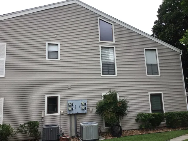 a view of a house with a balcony
