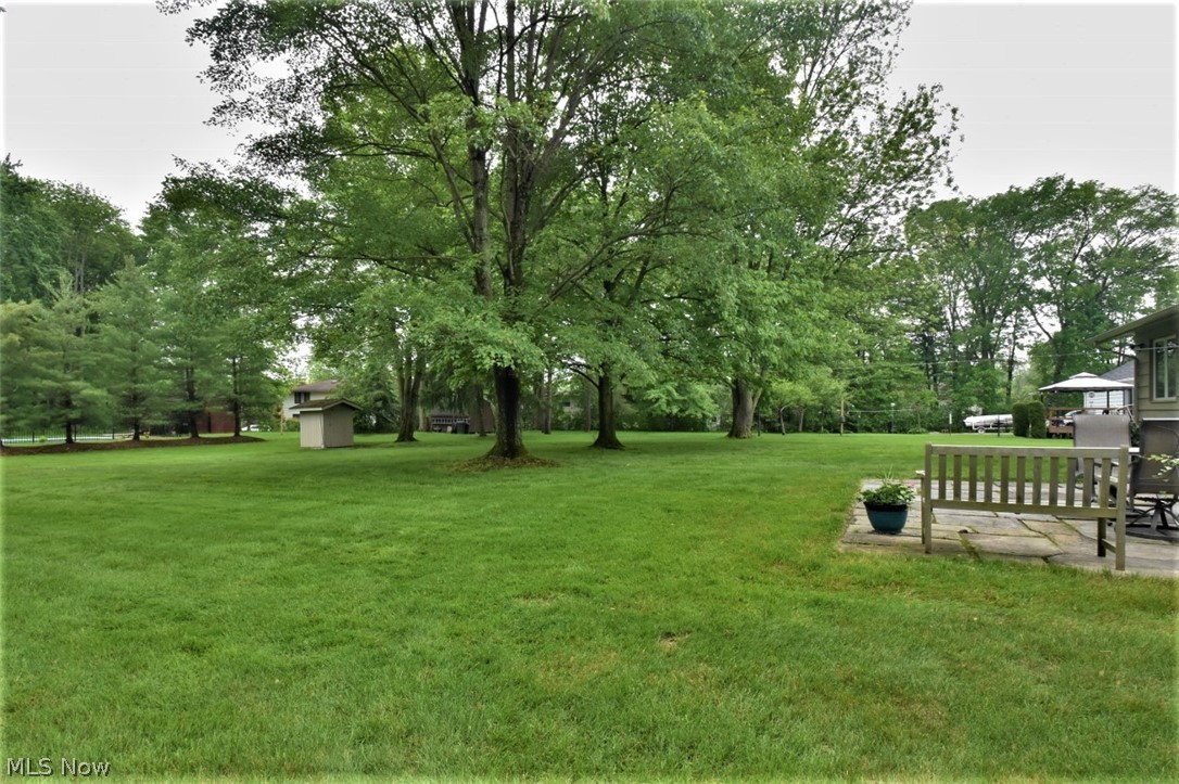 6005 Liberty Road Solon, OH 44139 - Photo 25 of 25 Backyard ends behind the far row of trees! Fantastic backyard with a shed.
