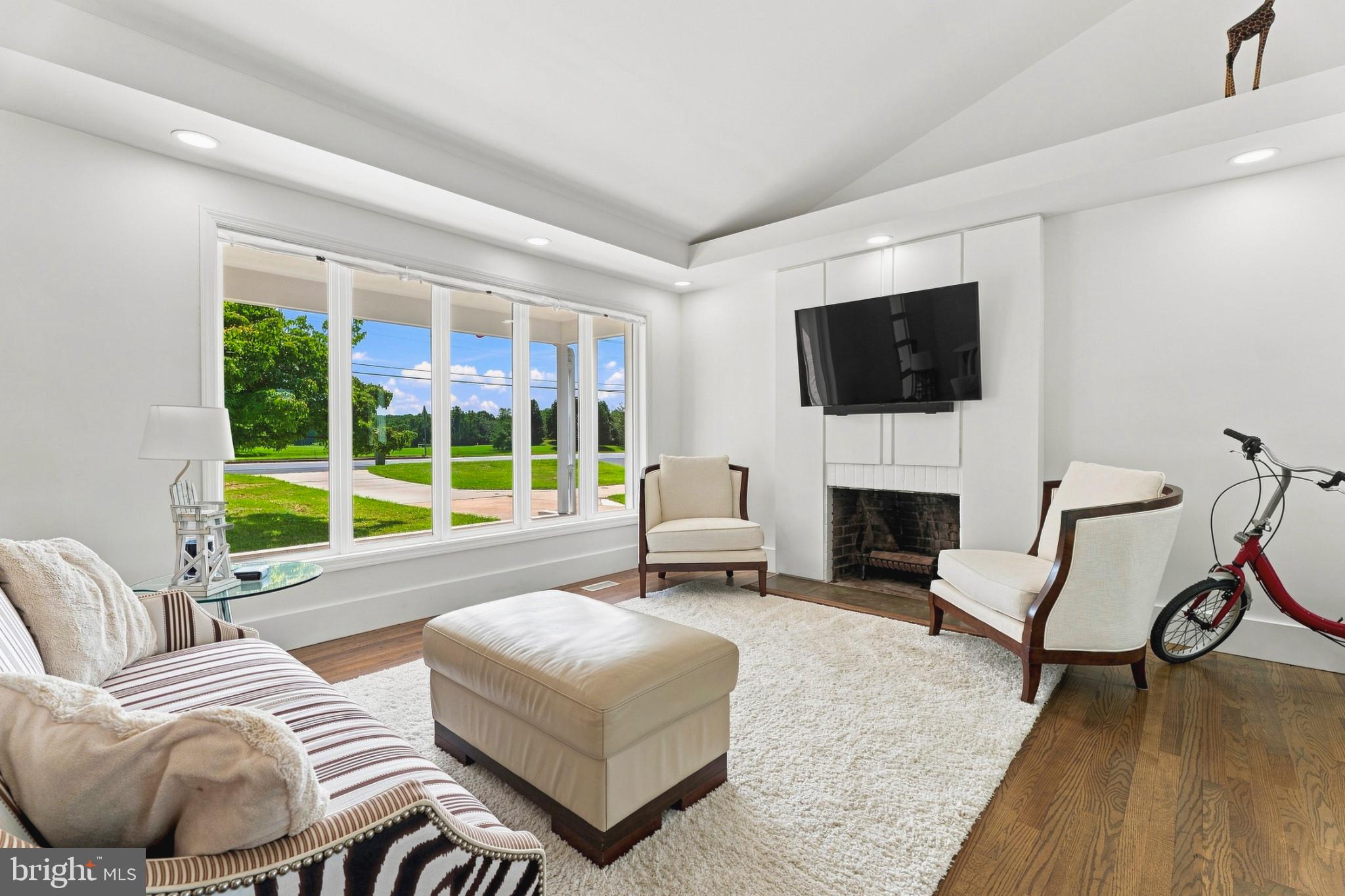 Bright and airy living space with views.