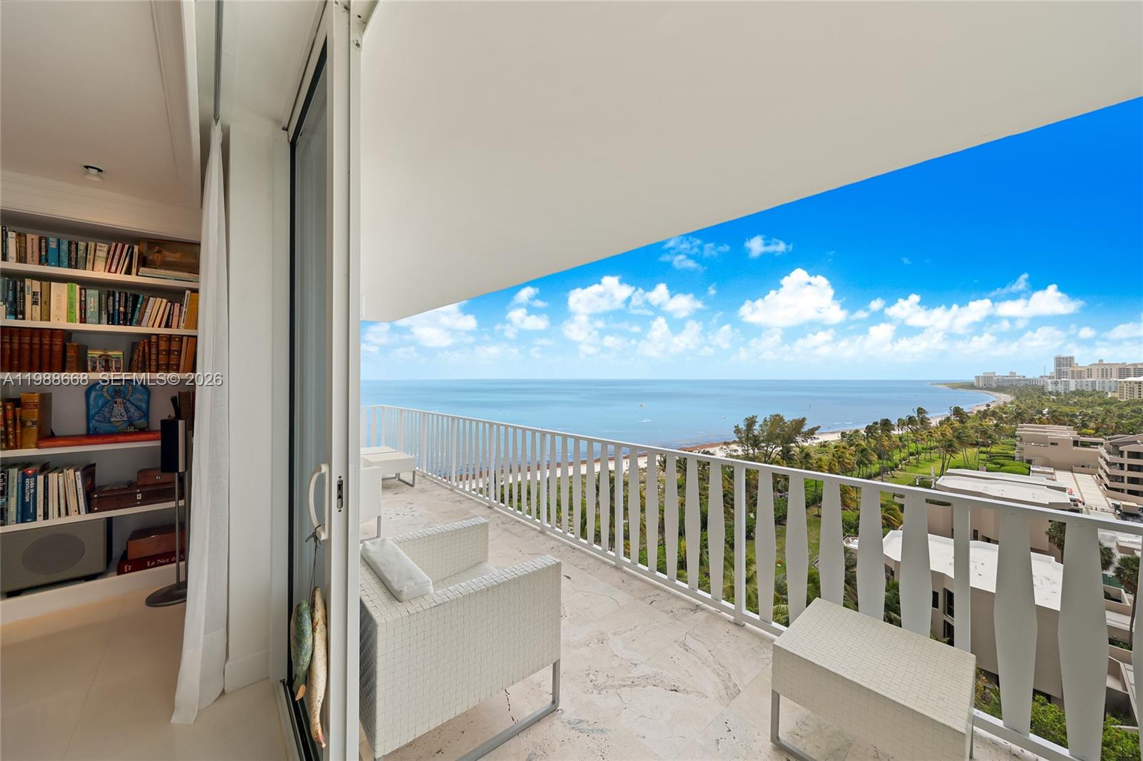 200 Ocean Ln Drive, Unit 1102 Key Biscayne, FL 33149 - Photo 5 of 24 a view of balcony with furniture