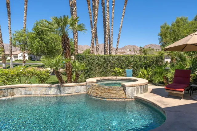 a view of a terrace with a yard