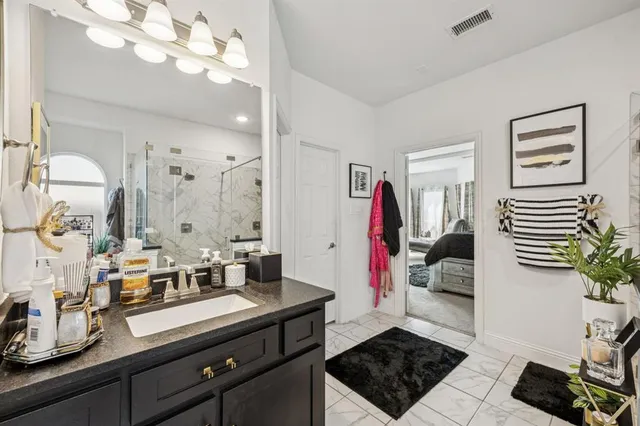 a view of living room and kitchen