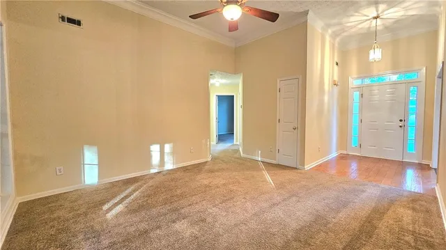 a view of a bathroom with a shower