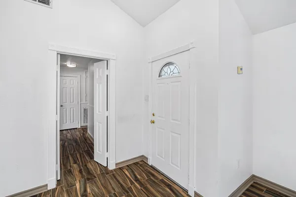 a view of hallway with elevator