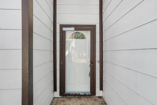 a view of front door