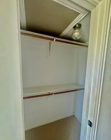 a close view of closet