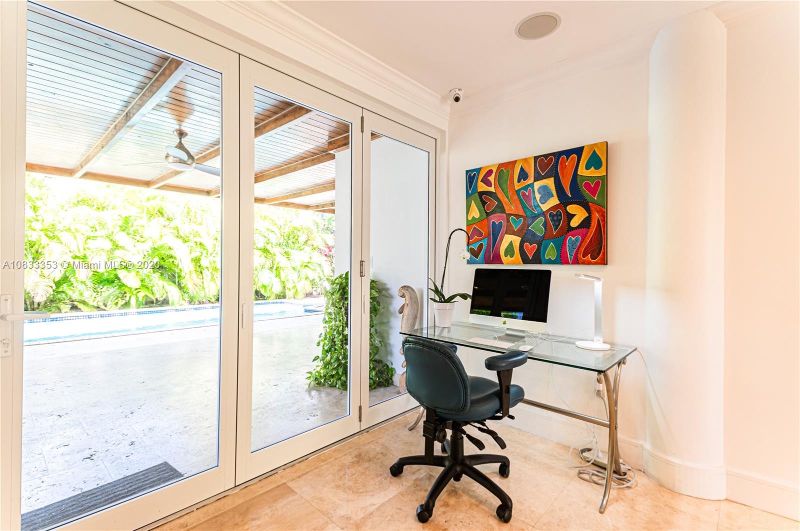 472 Warren Lane Key Biscayne, FL 33149 - Photo 7 of 39 a workspace with furniture and window