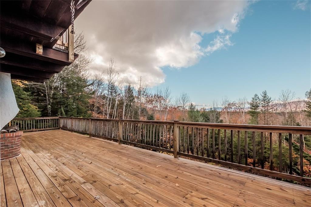 198 Highland Park Road Fryeburg, ME 04037 - Photo 23 of 35 View of the back deck, which is huge...