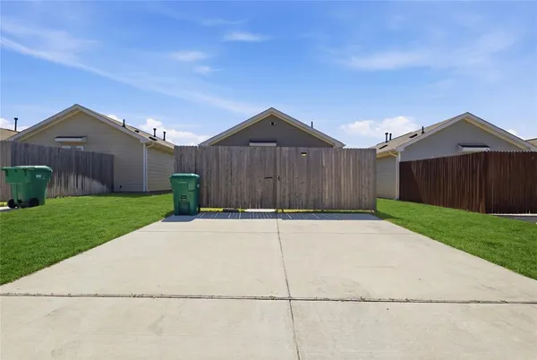 a house view with a garden space