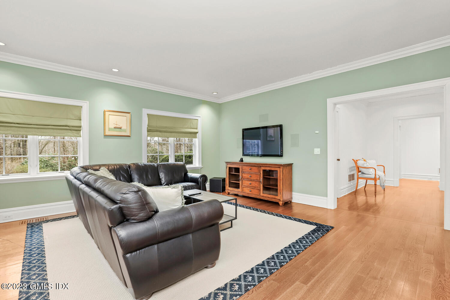 1300 Rock Rimmon Road Stamford, CT 06903 - Photo 11 of 34 a living room with furniture and a flat screen tv