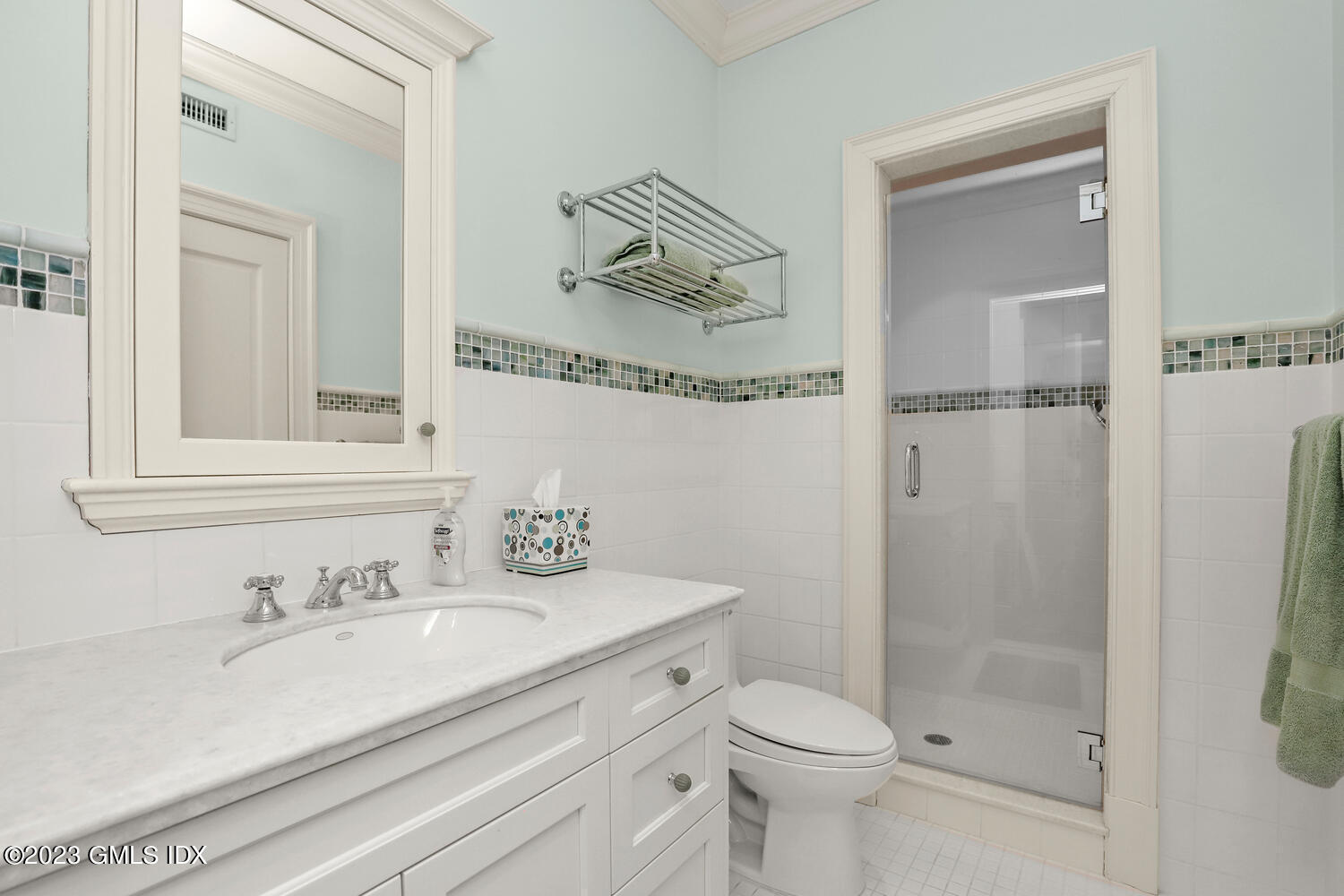 1300 Rock Rimmon Road Stamford, CT 06903 - Photo 13 of 34 a bathroom with a sink a toilet and shower