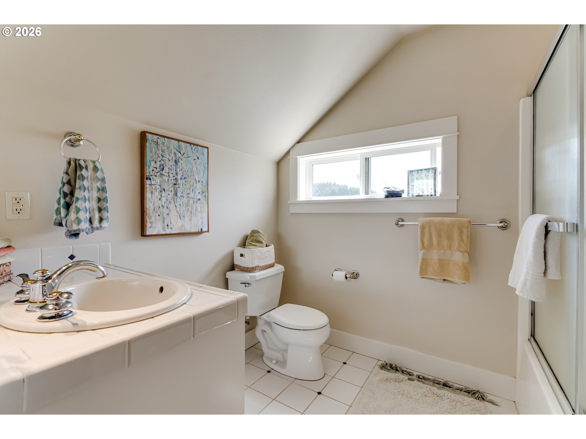 34386 Mathews Road Eugene, OR 97405 - Photo 47 of 48 a bathroom with a toilet sink and mirror