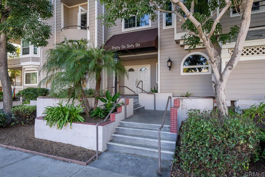 3666 Third Avenue, Unit 202 San Diego, CA 92103 - Photo 31 of 31 a front view of a house with a yard